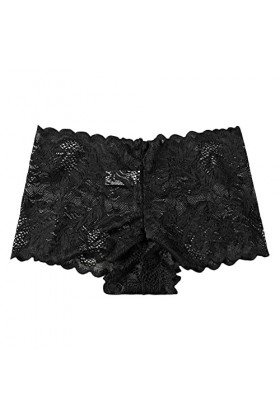 Lingerie Femme Sexy Ensemble Homme Sexy Hot y2*k Femmes Dentelle Boyshort Sexy Dentelle Culotte Taille Basse sous-vêtements D
