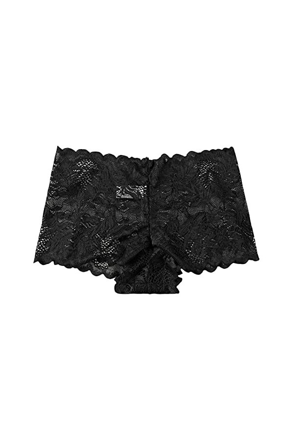 Lingerie Femme Sexy Ensemble Homme Sexy Hot y2*k Femmes Dentelle Boyshort Sexy Dentelle Culotte Taille Basse sous-vêtements D