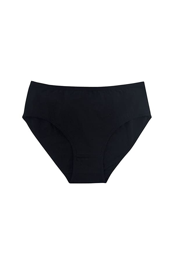 Slips Femme Stretch Pantalons Triangle en Pur Coton et Soie String Taille Haute Culottes Elasticité Grande Taille Coupe Confo