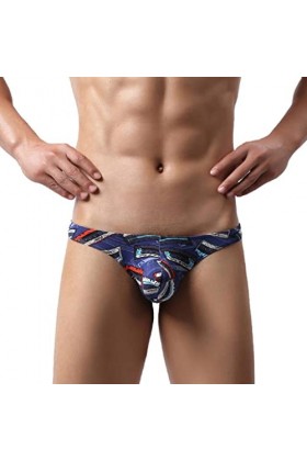 chiphop Tenue Soubrette Culottes pour Hommes Culottes Respirantes Sexy pour Hommes Culotte Taille Basse à imprimé léopard sou