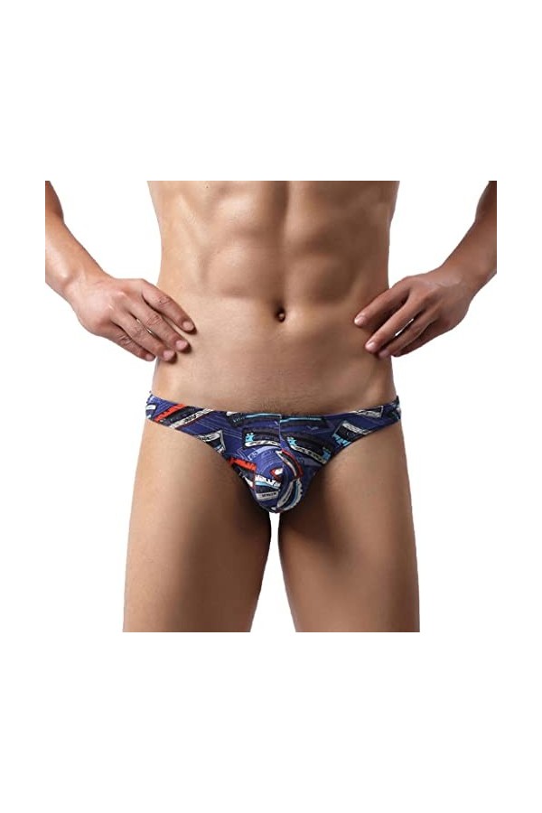 chiphop Tenue Soubrette Culottes pour Hommes Culottes Respirantes Sexy pour Hommes Culotte Taille Basse à imprimé léopard sou