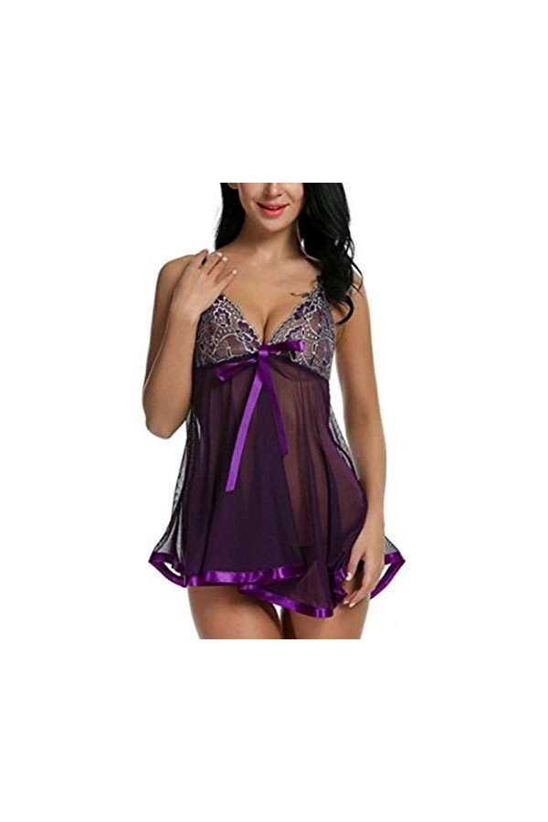 Lingerie Femme Seduction Sexy Erotique Unique Nightwearlingerie Sexy Femmesous-Vêtements Érotiques en Dentelle Sexy Nuisette 