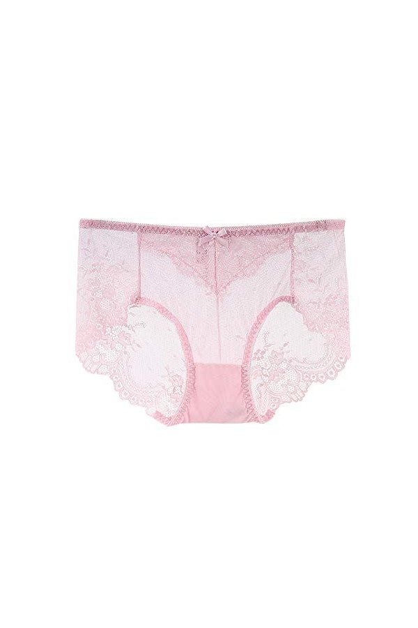 Déguisement Sexy Coquine Mesdames Nouvelle Sexy Dentelle Mi-Taille Culotte Maille Coton Entrejambe Culotte Lingerie Ouverte S