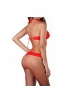 FGUUTYM Body sexy pour femme, rouge, taille unique