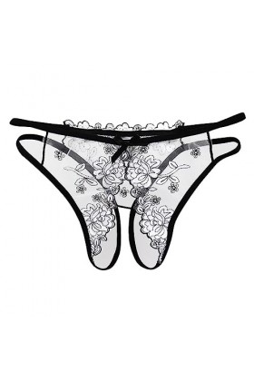 Lingerie Femme Sexy Ensemble Homme Sexy Hot y20.k Culotte Taille Basse en Maille pour Femme Ensemble Cérémonie White, One Si