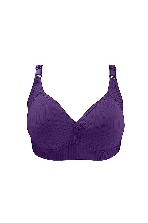 Soutien-gorge pour femme - Pour personnes moyennes et âgées - Sans anneau en acier - Soutien-gorge confortable - Livraison gr