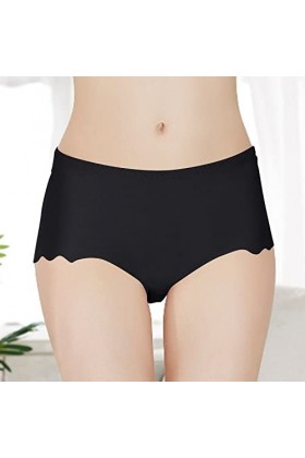 Vexiangni Culotte pour femme - Ouvert - Sans coutures - Transparent - Grande taille - String stretch - Coton - Taille haute -