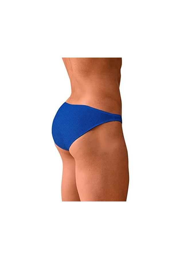 Sous-vêtement rétro pour homme - Bikini sexy - Taille basse - Fourchette - En coton triangulaire - Respirant - Sexy - Pour ho