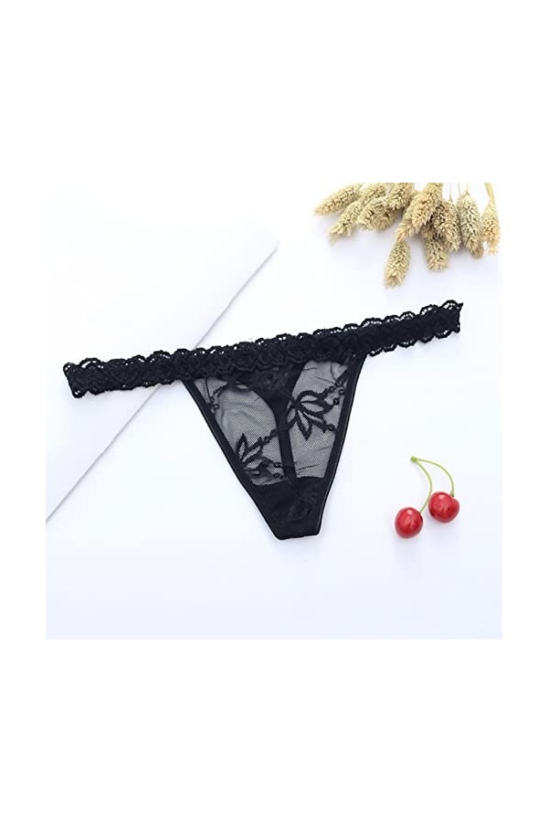 ADMAY 2023 New y26k Style Lingerie Femmes Taille Basse Sexy Dames Thong Femmes T Pantalons Amour Dentelle Culotte Menstruelle