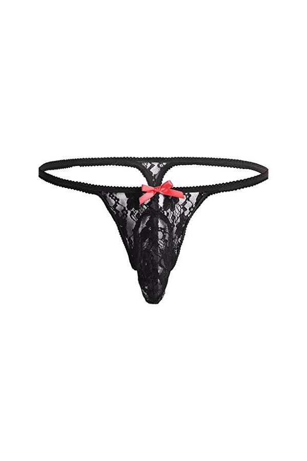 Générique Lingerie Sexy Femme Body et Combinaison Modèle élégant Dentelle T-Back sous-vêtements pour Hommes Shorts G-String T
