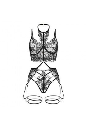 Générique Lingerie Sexy pour Femme Dentelle sous-vêtements fibre de polyester pour porter des femmes quotidiennes Lingerie Se