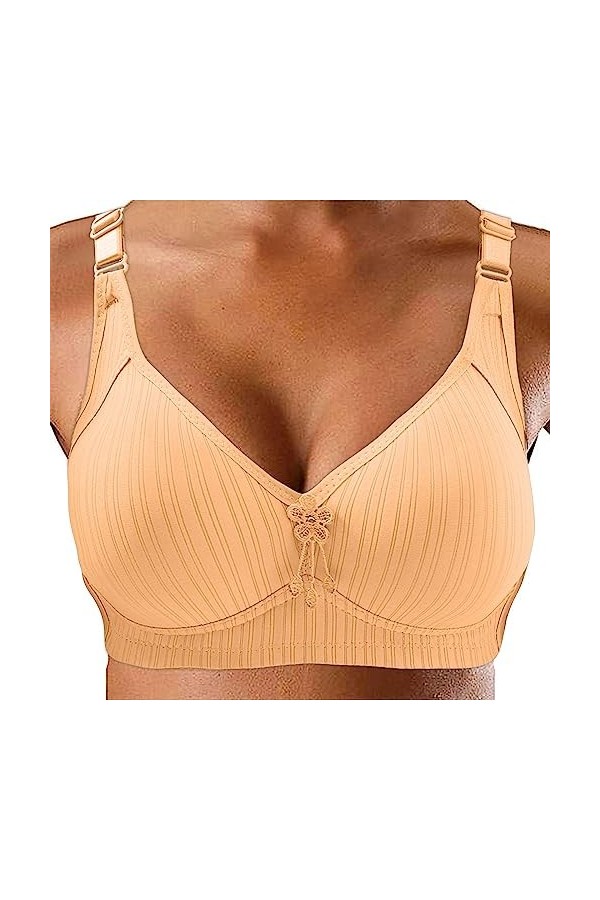 Soutien-gorge pour femme - Pour personnes moyennes et âgées - Sans anneau en acier - Soutien-gorge confortable - Livraison gr