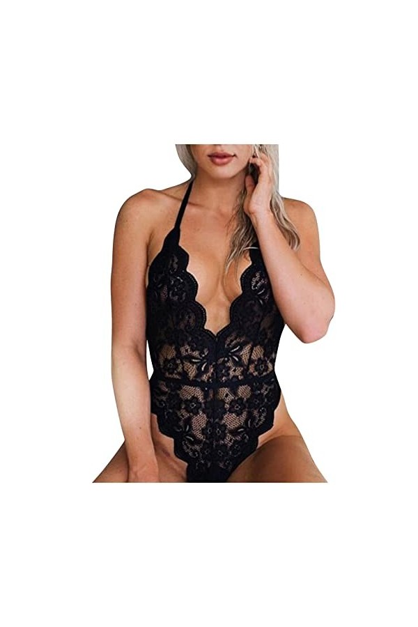 Générique Lingerie+Femme+Nuisette Ouverte Nuisette Mini Robe Slutty Hot Harness Lingerie See Through Mini Short Valentin Body