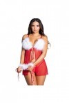 RYTEJFES Vêtements érotiques, Sex Sexy Grande Taille Ensemble Lingerie Lingerie Dessuesexy Adorable Noël Femmes Tenue Vêtemen