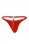 BIISDOST Micro Briefs T-Back sous-vêtements G-String pour Hommes Thong Sretch Body Taille Unique Red, One Size 