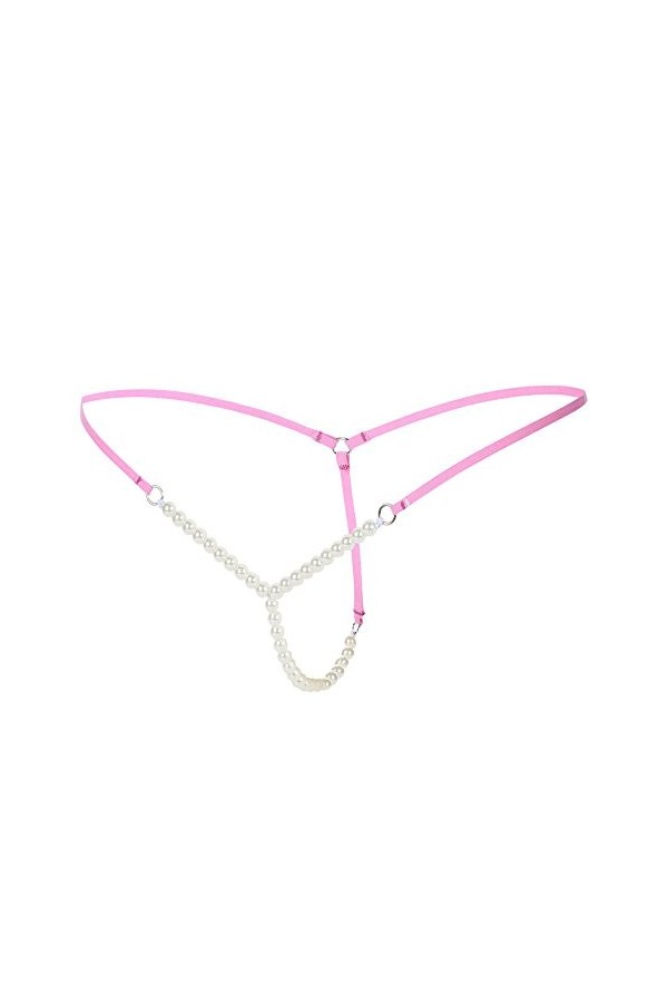 ADMAY 2023 New y23k Style Lingerie sous-vêtements Solides G-String Bas Femmes Taille Sexy et String Pearl Sexy Lingerie Set 