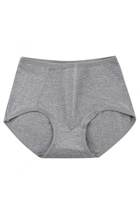 Shorts pour Femme Stretch Culottes en Pur Coton et Soie Slips Taille Haute Pantalons Triangle Couleur Unie Elegant avec Contr