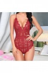 Lingerie Sexy Femme Coquine Hot Ouverte Sensuelle Lingerie Slutty Hot Teddy Erothique Ensemble Ouverte Sleepwear Grande Taill