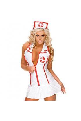 Nuisette sexy sexy pour femme - Grande taille - Lingerie sexy de moins de 10 ans, blanc, S