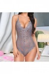 Lingerie Femme Sexy Ensemble See Through Nuisette Mini Robe Sexy Hot Harness sous Vêtements Ouverte Nuit Teddy Erothique Ense