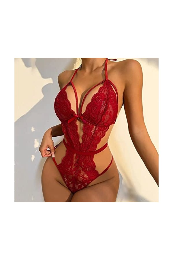 Ensemble Lingerie Feminine Sexy Sissy Érotique sous Vêtements Erotisme Valentin Harnais Robe Sensuelle Sleepwear Coquine Erot