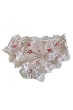 Slips Femme Taille Haute String Elasticité Culottes Stretch Pantalons Triangle en Pur Coton et Soie Coquine Hot Taille Basse 