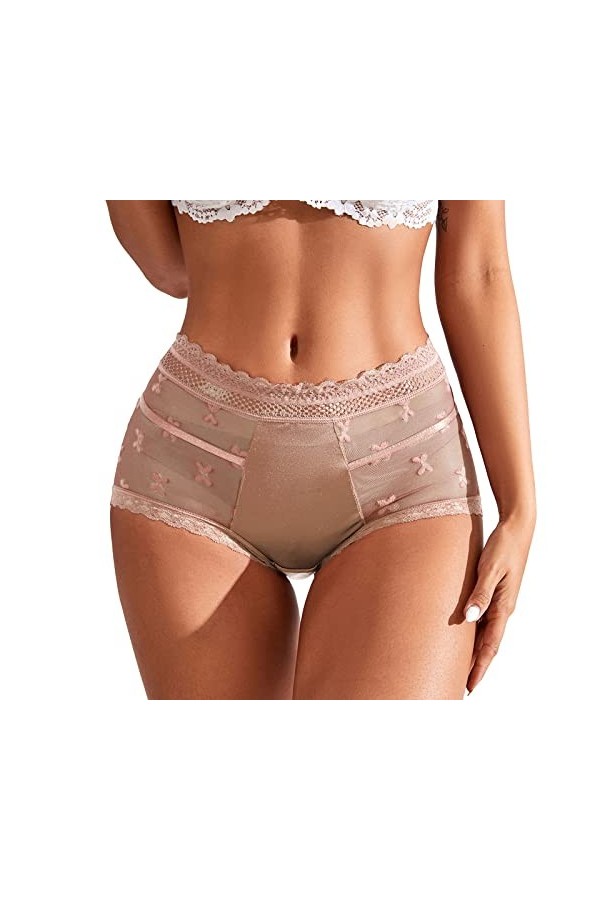 Sous-vêtements sexy grandes tailles femmes sous-vêtements dentelle sans couture bikini dentelle sous-vêtement demi couverture