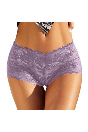 Lingerie Femme Sexy Ensemble Homme Sexy Hot y28.k Femmes dentelle Boyshort Sexy culotte florale taille basse sous-vêtements d