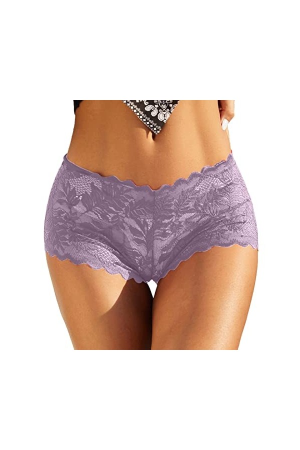 Lingerie Femme Sexy Ensemble Homme Sexy Hot y28.k Femmes dentelle Boyshort Sexy culotte florale taille basse sous-vêtements d