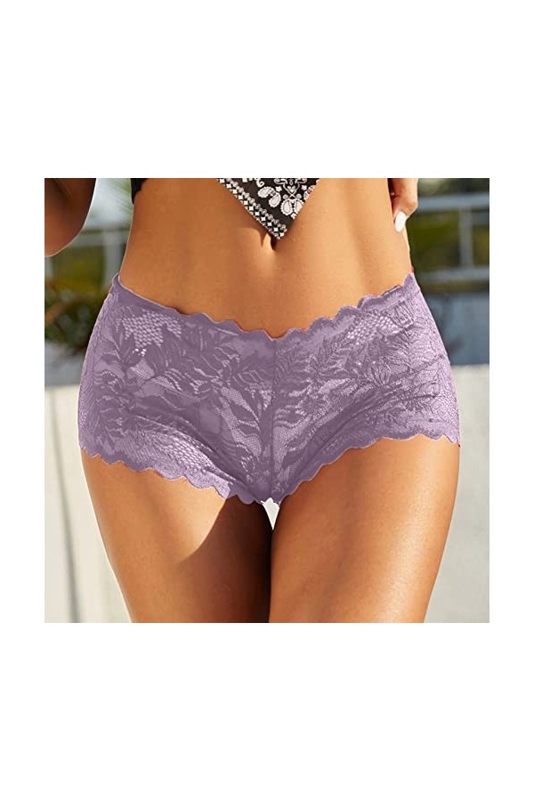 Lingerie Femme Sexy Ensemble Homme Sexy Hot y28.k Femmes dentelle Boyshort Sexy culotte florale taille basse sous-vêtements d