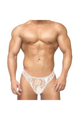 Lingerie Femme Sexy Ensemble Homme Sexy Hot y20.k String sexy pour hommes avec dentelle taille basse transparente voir à trav