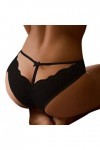 Taille Basse Couleur Noire Femmes Culottes Sexy Culotte en Dentelle Transparente Femmes séduisantes Femmes sous-vêtements Cul