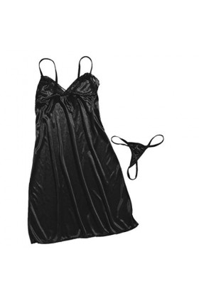 CUTeFiorino Lingerie laque rouge sexy sous-vêtements en dentelle dune robe de pause bébé Babypo pour femme pyjama femme ling