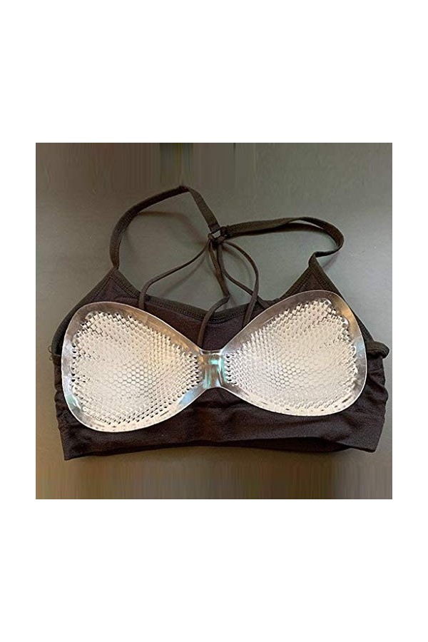 LDZYXY Coussins de Poitrine pour Femmes Coussins de Poitrine en Latex Transparent