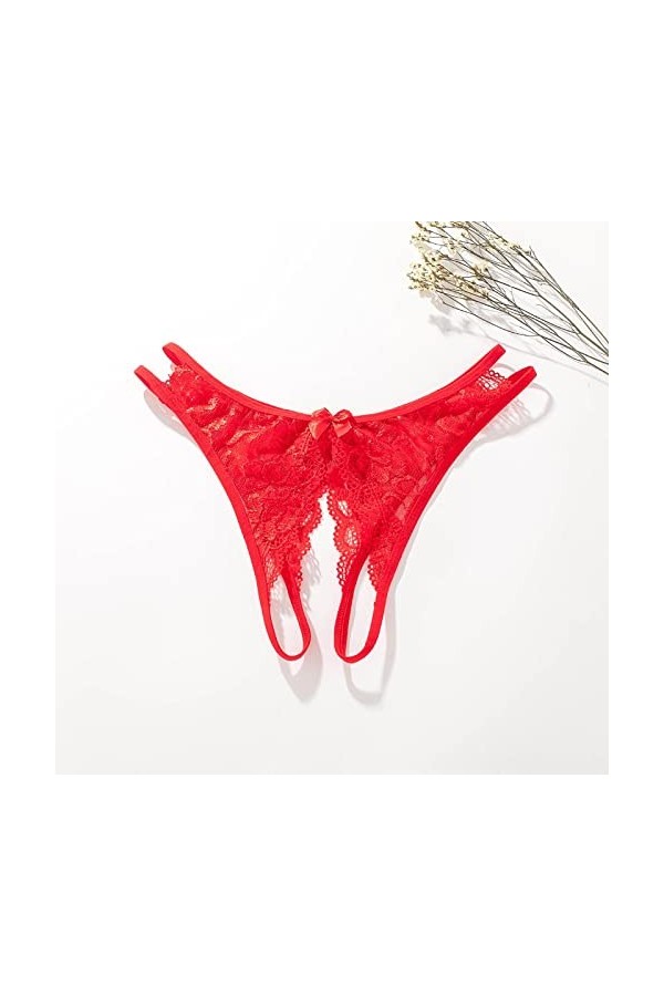 ADMAY 2023 New y21k Style Lingerie Fichier Ouvert en Dentelle Transparente Sexy pour Femme sans sous-vêtement String pour Fem