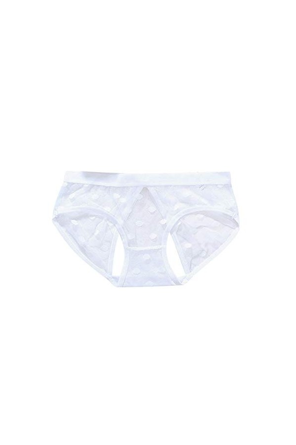 PANPANY Culottes pour Femme Dentelle Sexy sous Vetements Soutien-Gorge Slips Tanga Confortables sans Couture Taille Basse Mul