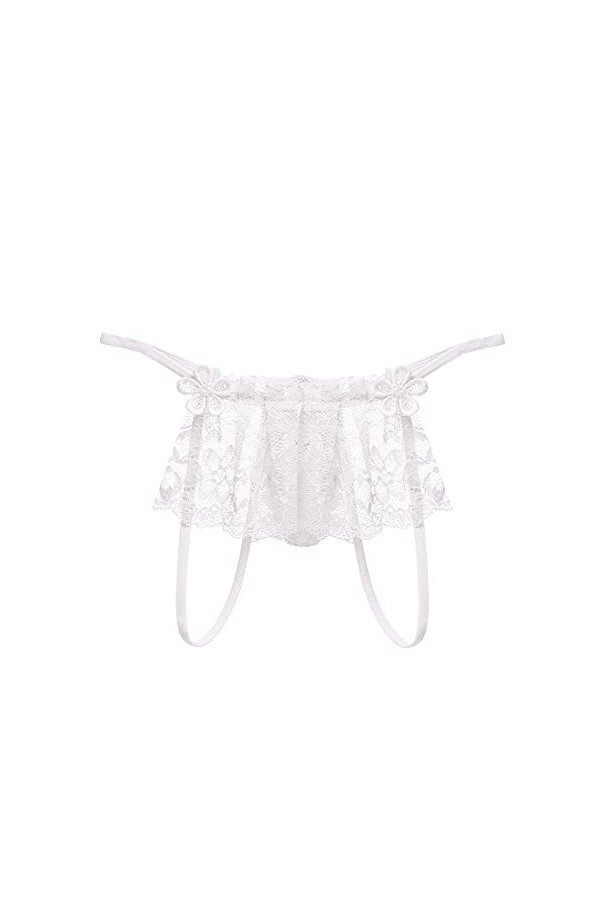 PANPANY Culottes pour Femme sous Vetements Slips Taille Basse Dentelle sans Couture Culotte Soutien-Gorge Multicolore Multipa