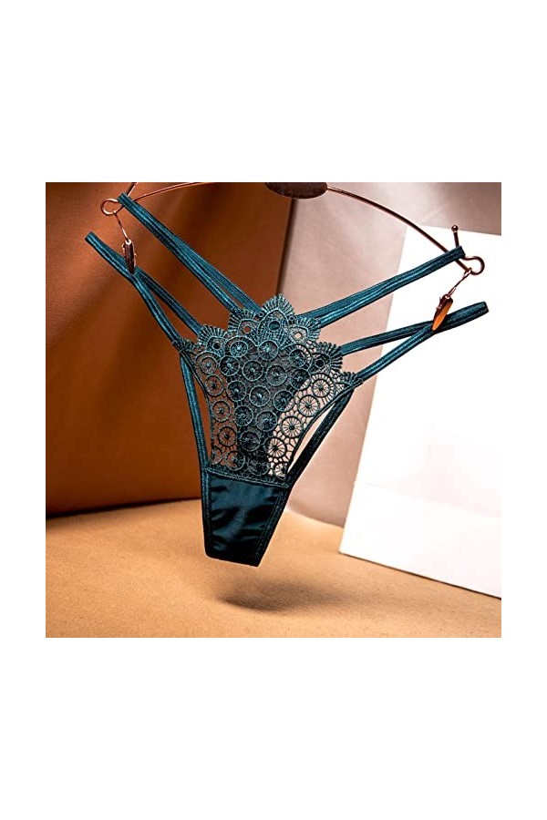 PANPANY Culottes pour Femme Culotte Dentelle String Multicolore Soutien-Gorge sous Vetements Taille Basse sans Couture Confor