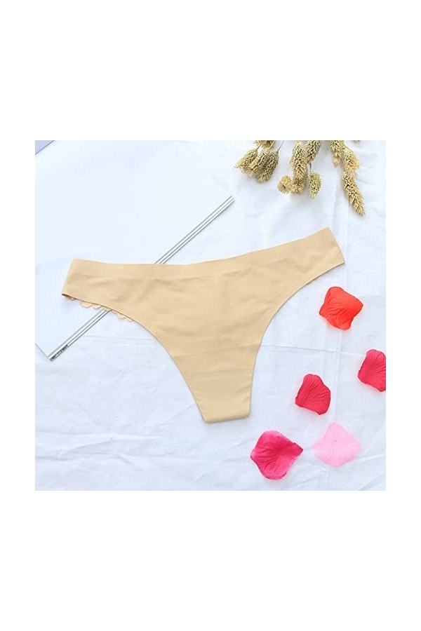 Lingerie Femme Sexy Ensemble Homme Sexy Hot y26k Culotte sans Couture en Soie glacée pour Femme en Dentelle Ensemble Rouge B