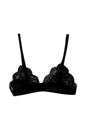 Lingerie Femme Sexy Ensemble Homme Sexy Hot y.2k Mode Femme Soutien-Gorge Haut Court rembourré Triangle Dentelle Florale Bral