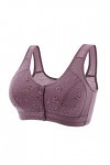 Soutien-gorge de sport classique avec fermeture frontale - Soutien-gorge sexy - Pour robes dos nu - En cuir verni - Bretelles