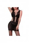 Générique Body Femme Dentelle Sexy Teddy Lingerie Lingerie Sexy Trois Points Passion Bas Serrés Tearable Sexy Net Ensemble de