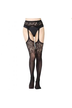 TDEOK Mini jupe sexy à bretelles Plus Taille Collants résille Collants en résille Lingerie Sexy Femme Grandes Tailles, a, tai