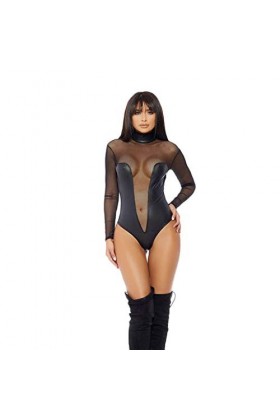 TDEOK Robes sexy sexy sexy pour femme - Combinaison longue - Lingerie artificielle élégante, Noir , taille unique