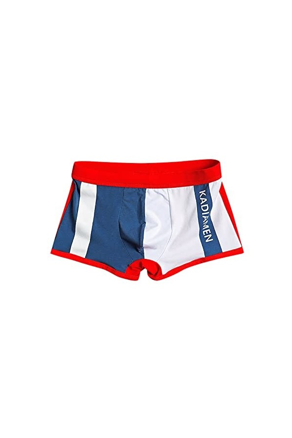 Boxer de sport en coton pour homme - Confortables - Sous-vêtements stretch - Pour homme, A1 rouge., M