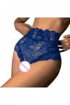 Générique Femmes Sexy Dentelle Florale Maille Culotte Taille Haute Slips sous-vêtements évider Transparent Grande Taille sous