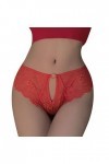 Culotte sans Cul pour Femme Ensemble de Lingerie Sexy Soutien-Gorge en Dentelle String Sexy Femmes Chaudes sous-vêtements séd