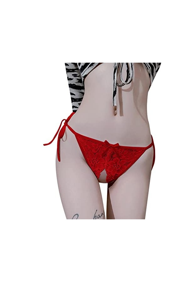 ADMAY 2023 New y22k Style Lingerie Femmes String Sexy Transparent Tentation Culotte String Dentelle Pantalon Dames Mémoires C