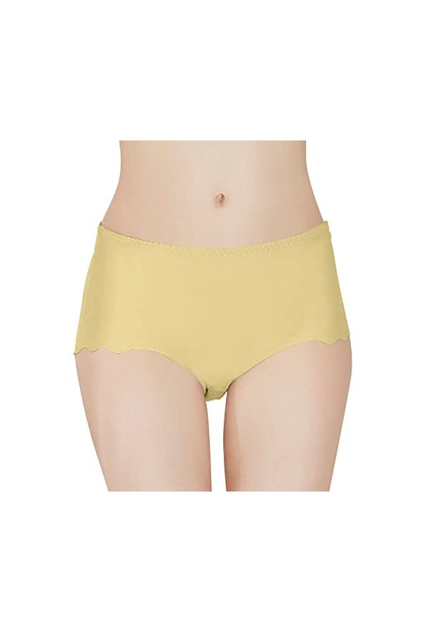 Vexiangni Culotte pour femme - Ouvert - Sans coutures - Transparent - Grande taille - String stretch - Coton - Taille haute -