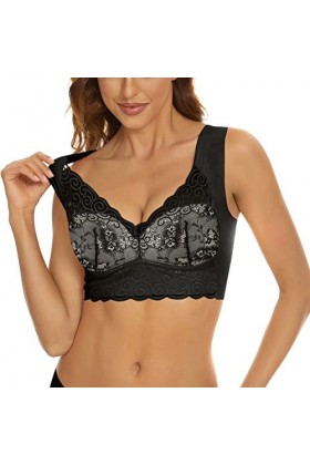 Feiboyy Soutien-gorge de sport multifonction pour femme - Dos nu - Sans coutures - Soutien-gorge rembourré - Soutien - Soutie
